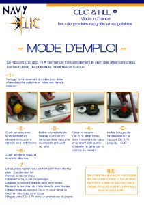 Raccord de Nable Clic & Fill - Navy Clic