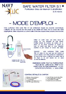 Safe Water Filter 3.1 - Navy Clic